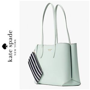 NWT Kate Spade genuine leather tote & wristlet